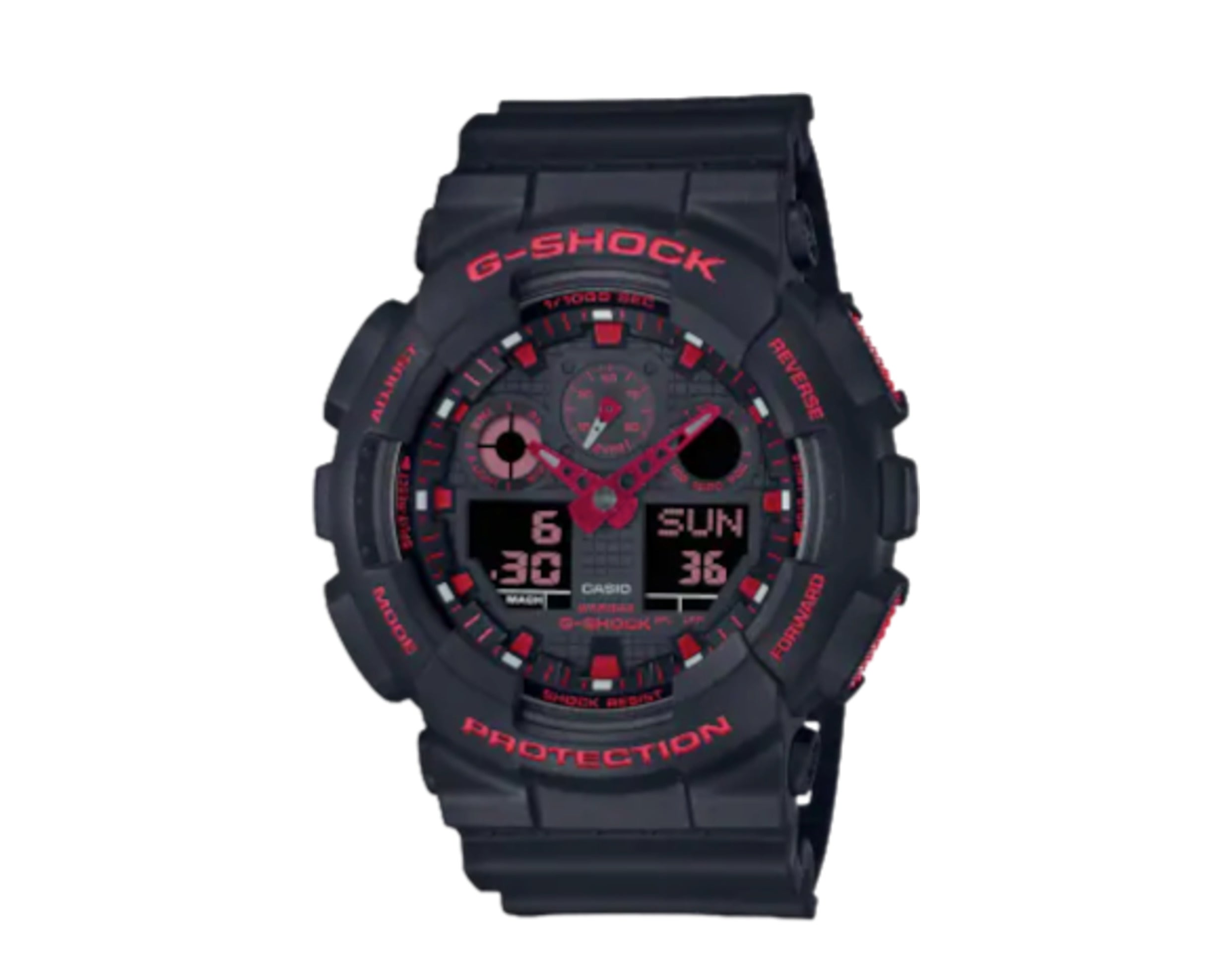 Casio G-Shock GA100BNR Analog-Digital Resin Watch