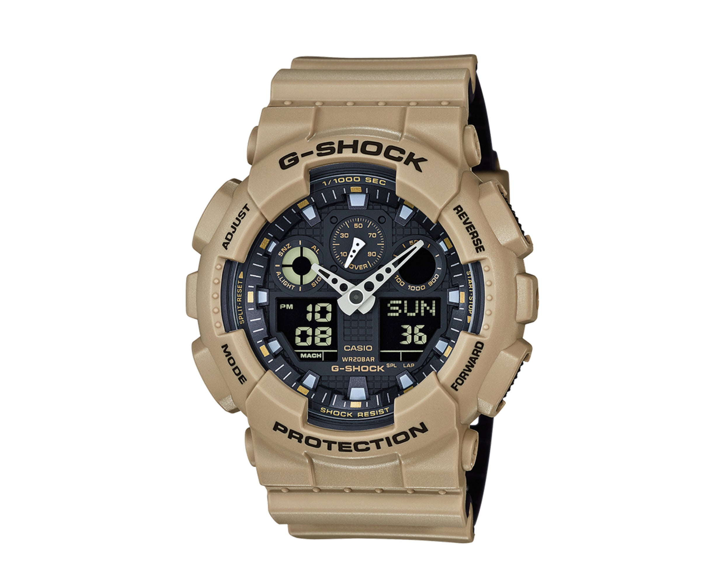 Casio G-Shock GA100 Analog-Digital Resin Men's Watch