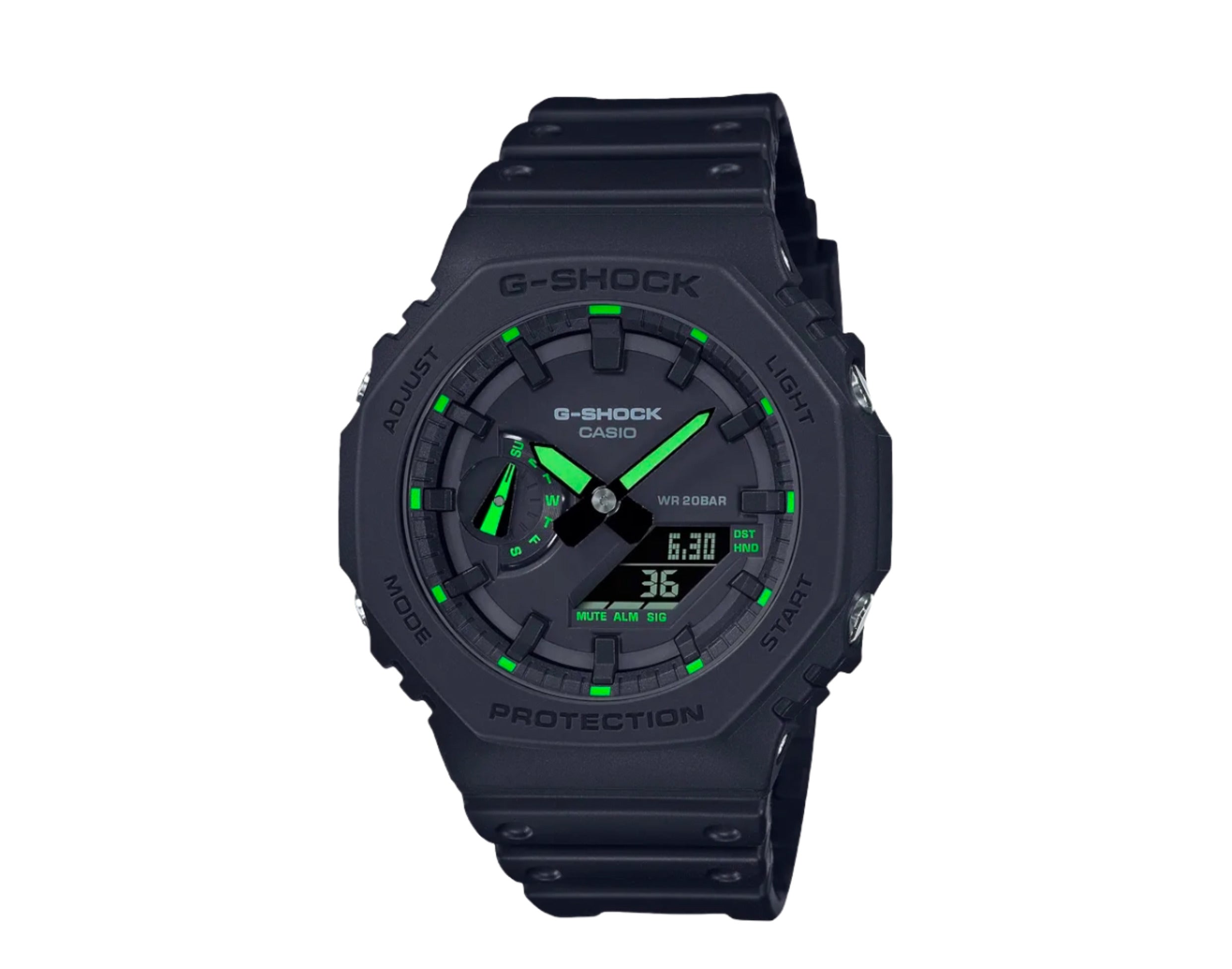 Casio G-Shock GA2100 Analog-Digital Carbon Resin Watch