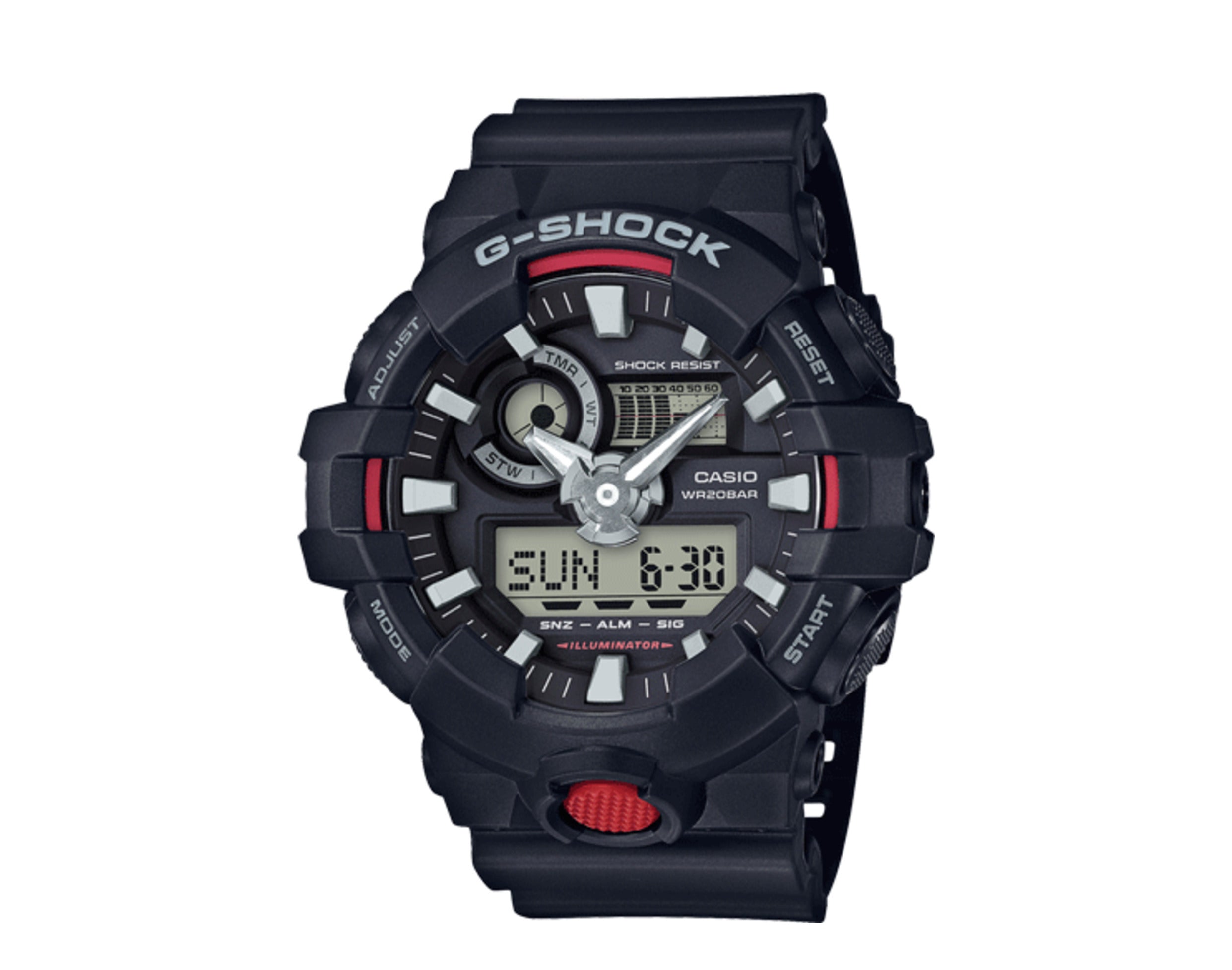 Casio G-Shock GA700 Front Button Analog Digital Resin Men's Watch