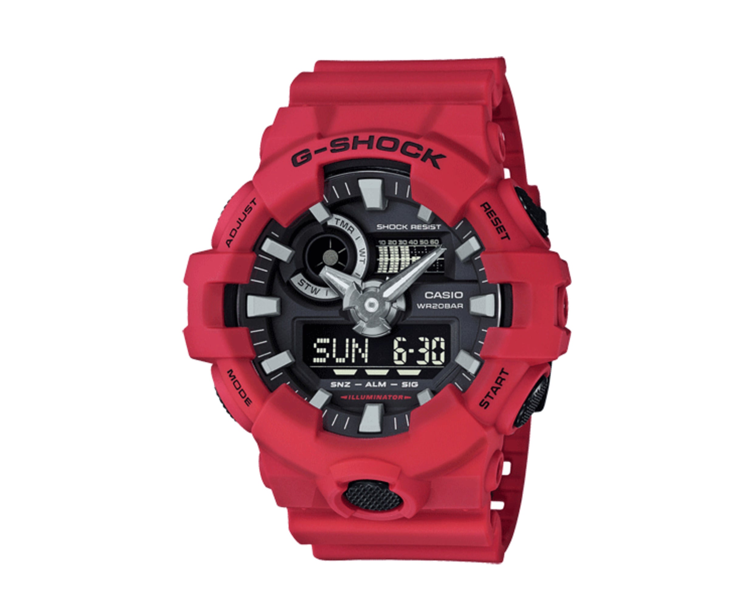 Casio G-Shock GA700 Front Button Analog Digital Resin Men's Watch