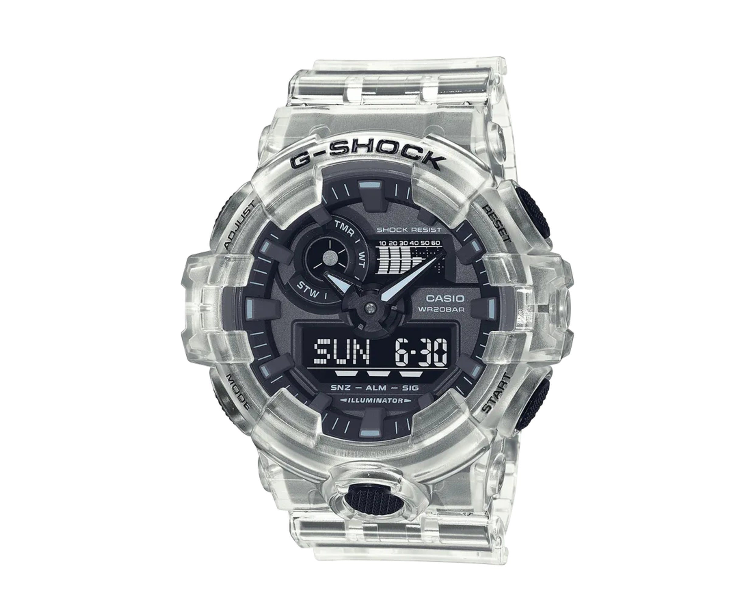 Casio G-Shock GA700SKE Transparent Pack Analog-Digital Resin Watch