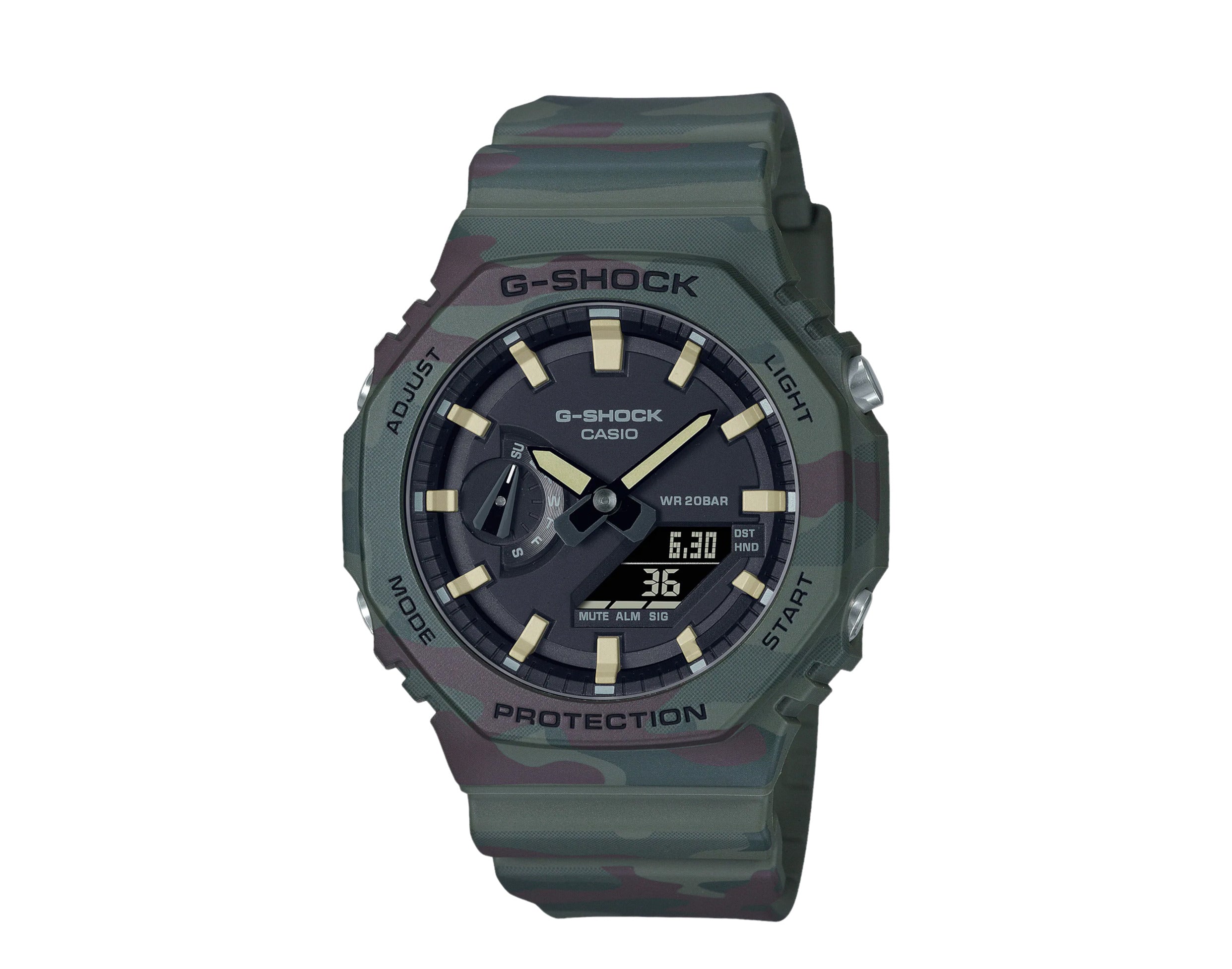 Casio G-Shock GAE2100WE Analog-Digital Carbon Resin and Cloth Watch