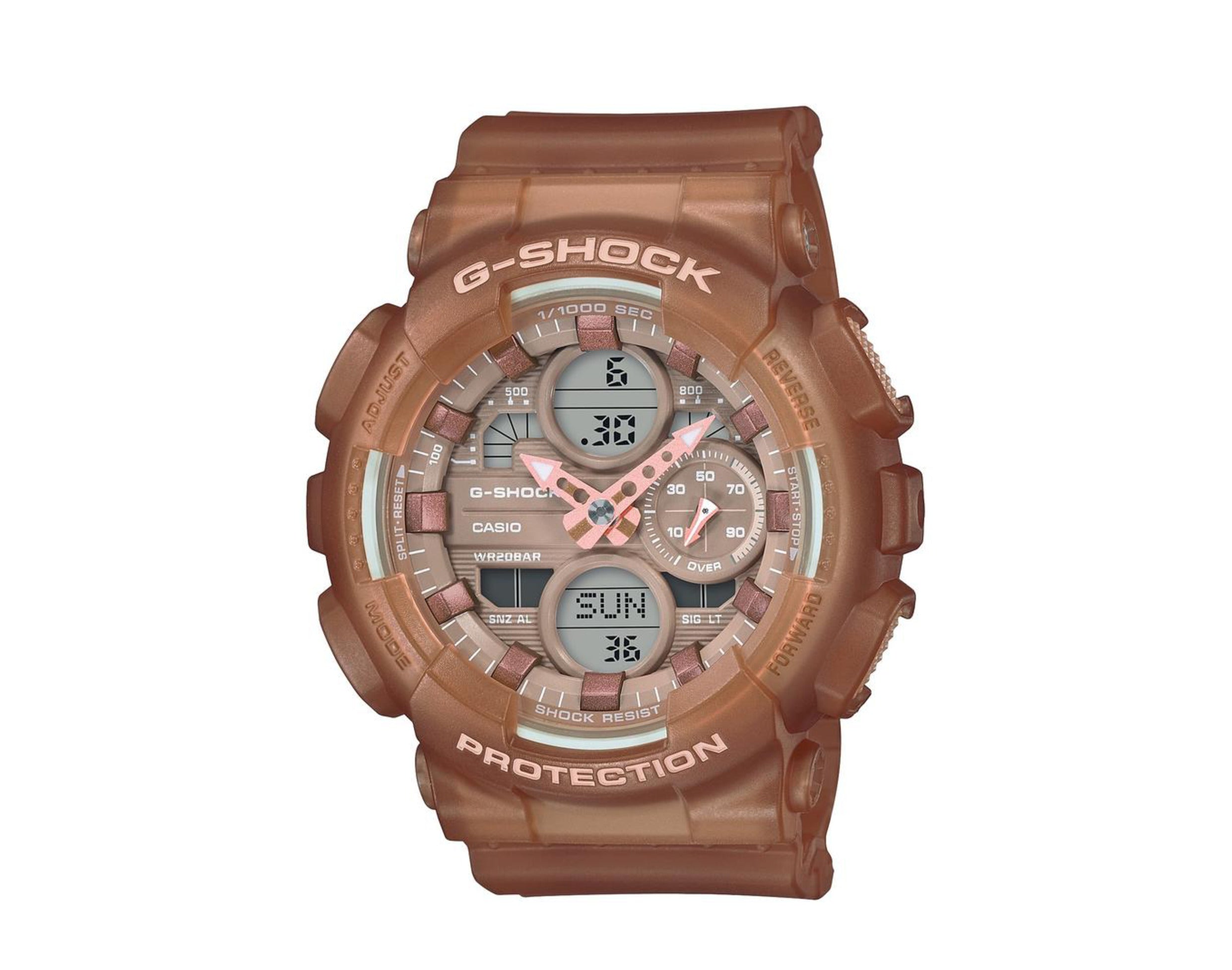 Casio G-Shock GMAS140 S Series Nude Collection Analog-Digital Resin Women's Watch