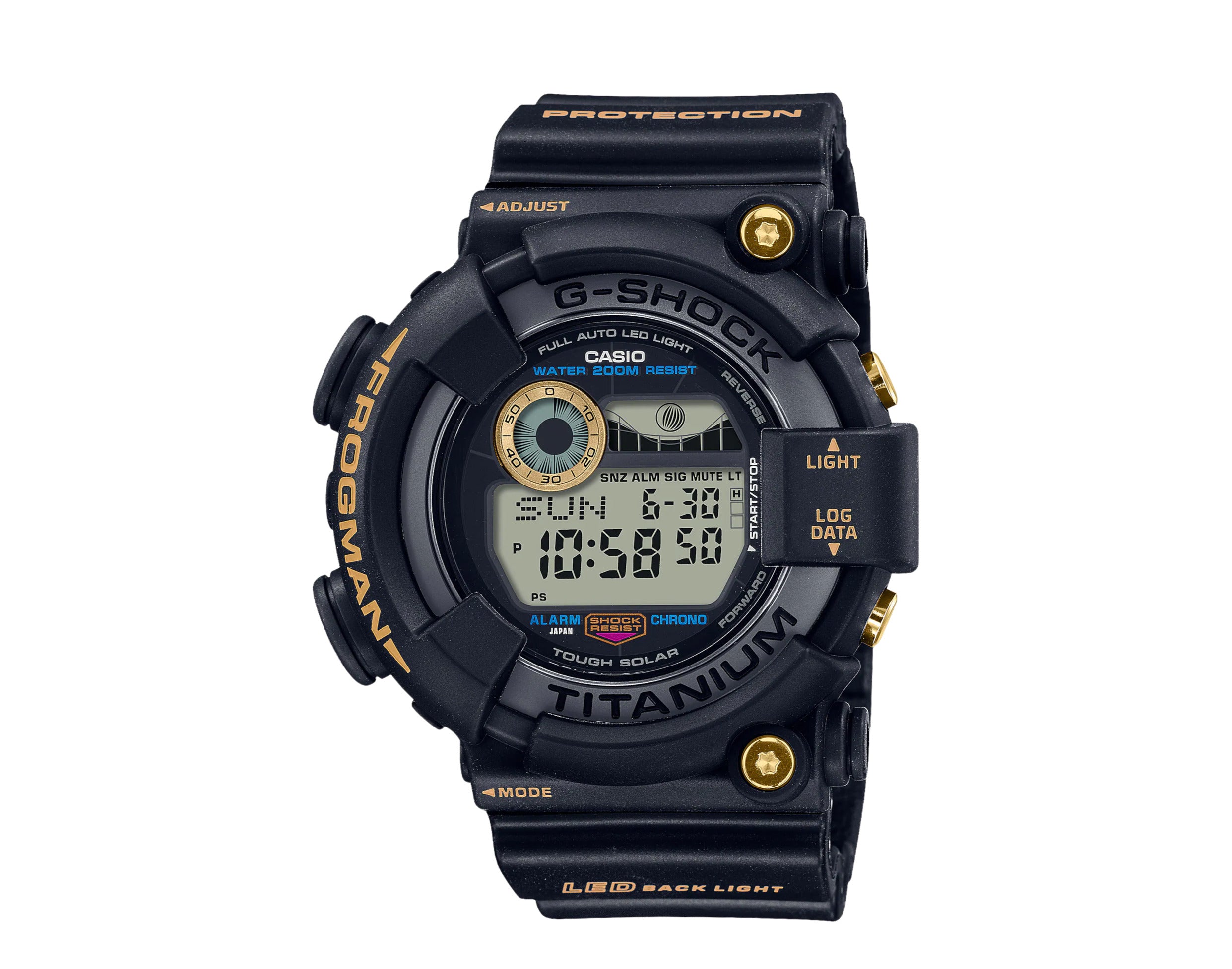 Casio G-Shock GWFD1000B FrogMan Master Of G Digital Resin Watch