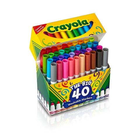 Crayola Ultra-Clean washable broad line markers , the Big 40 pack