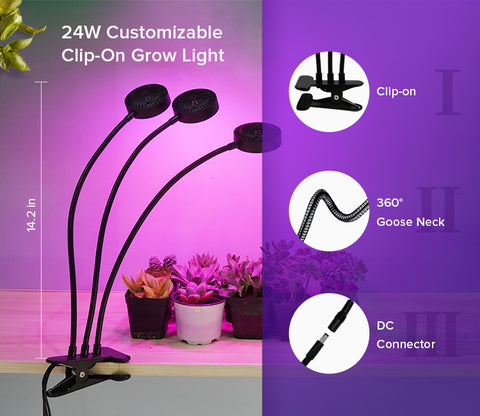 3 headed grow light