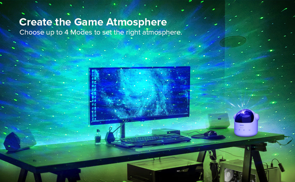 Create the Game Atmosphere：Choose up to 4 Modes to set the right atmosphere.