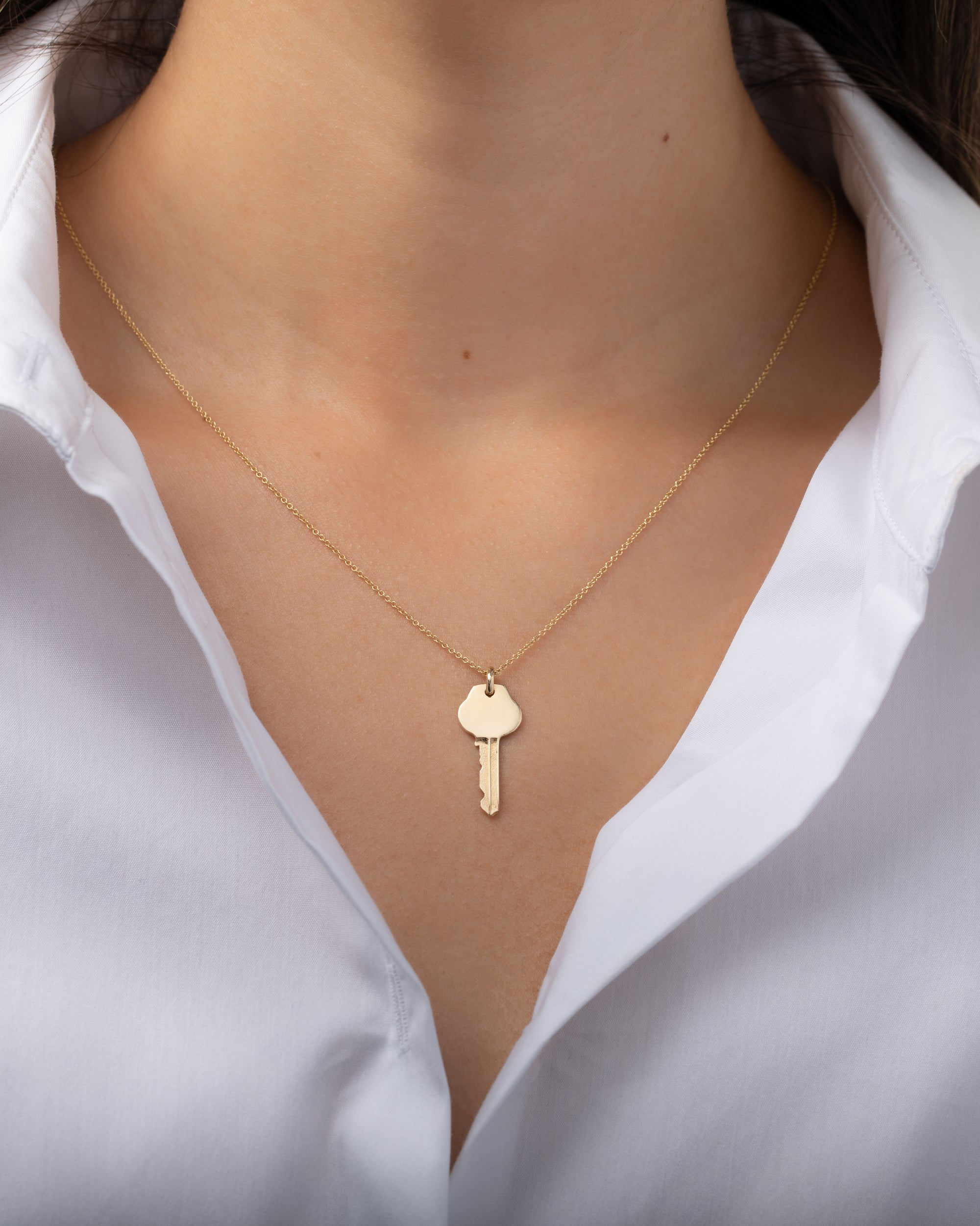 14k Gold Lock Necklace – Leandra Hill