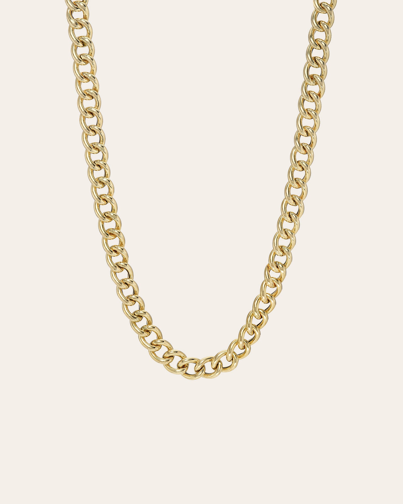 14K Large Miami Cuban Link Necklace 14K Yellow Gold / 20 +$600