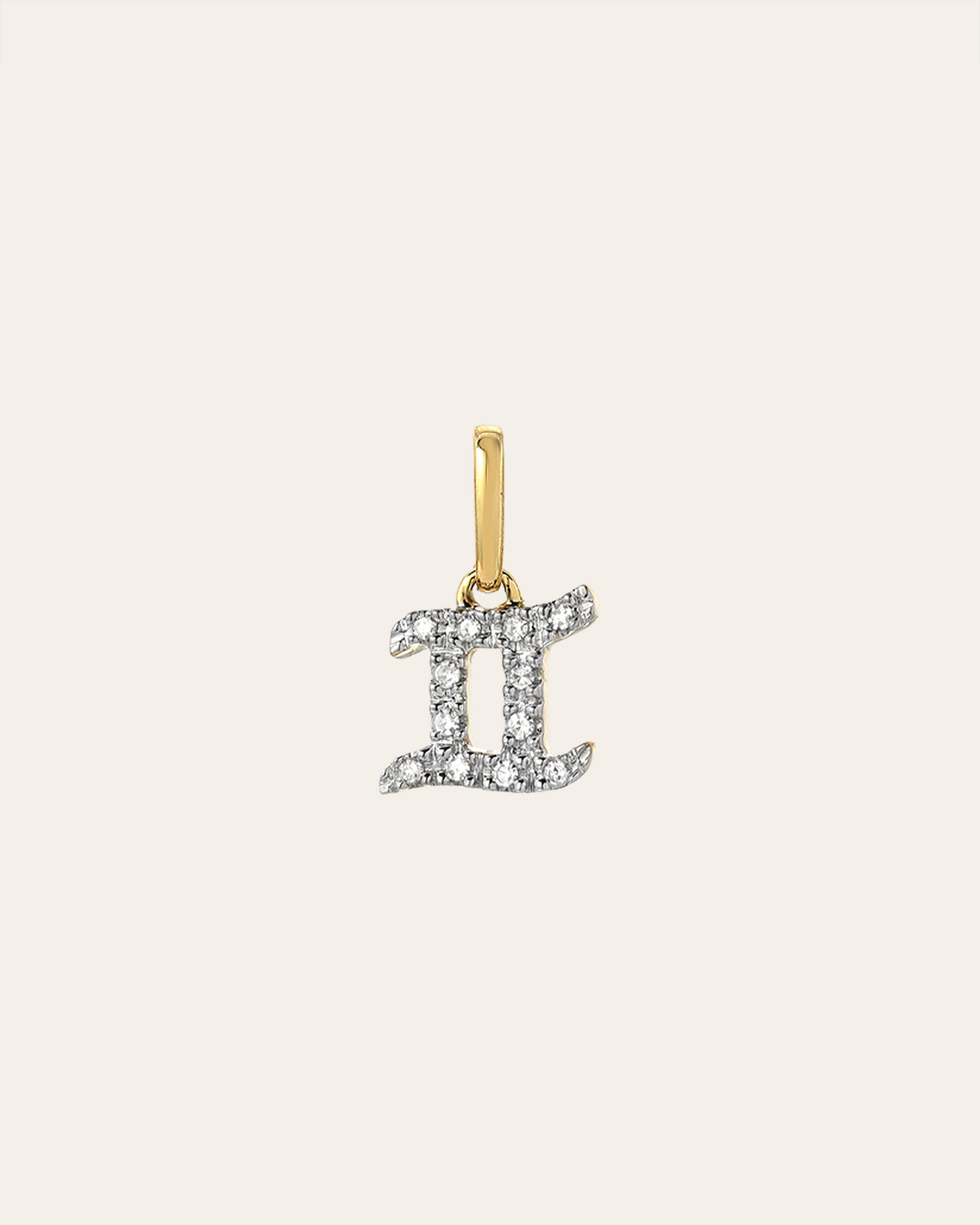 Image of Diamond Zodiac Sign Pendant