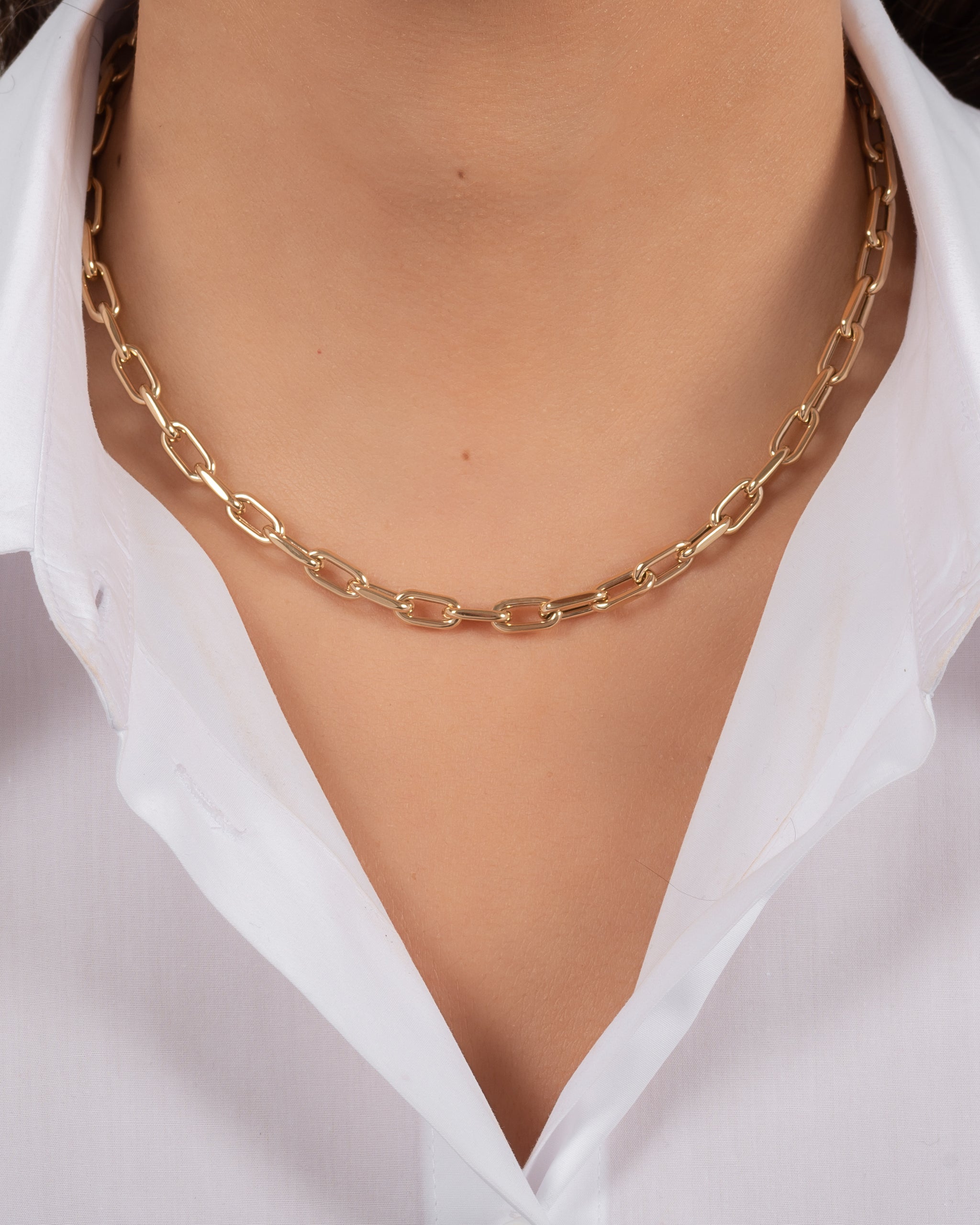 open link chain necklace