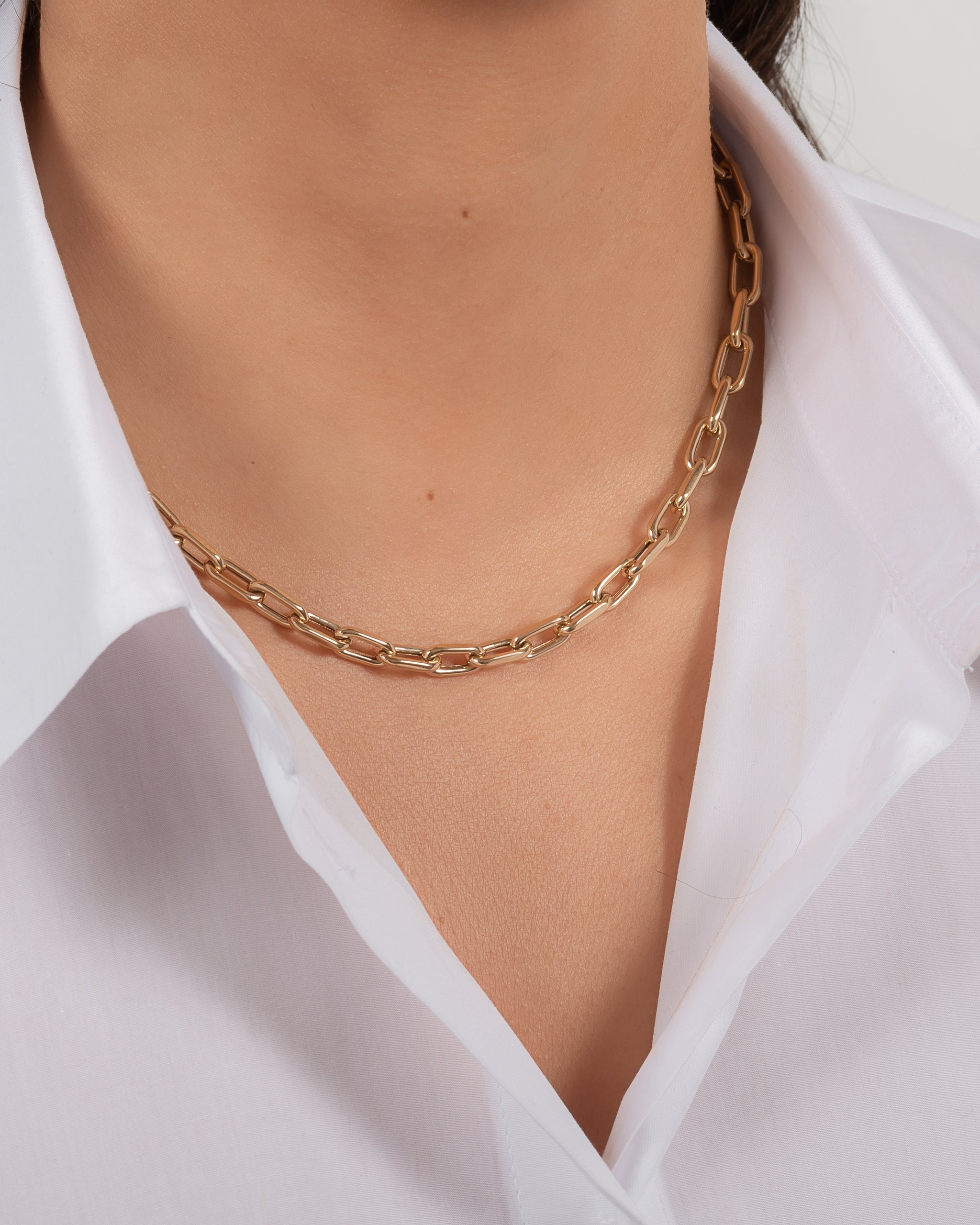 open link chain necklace