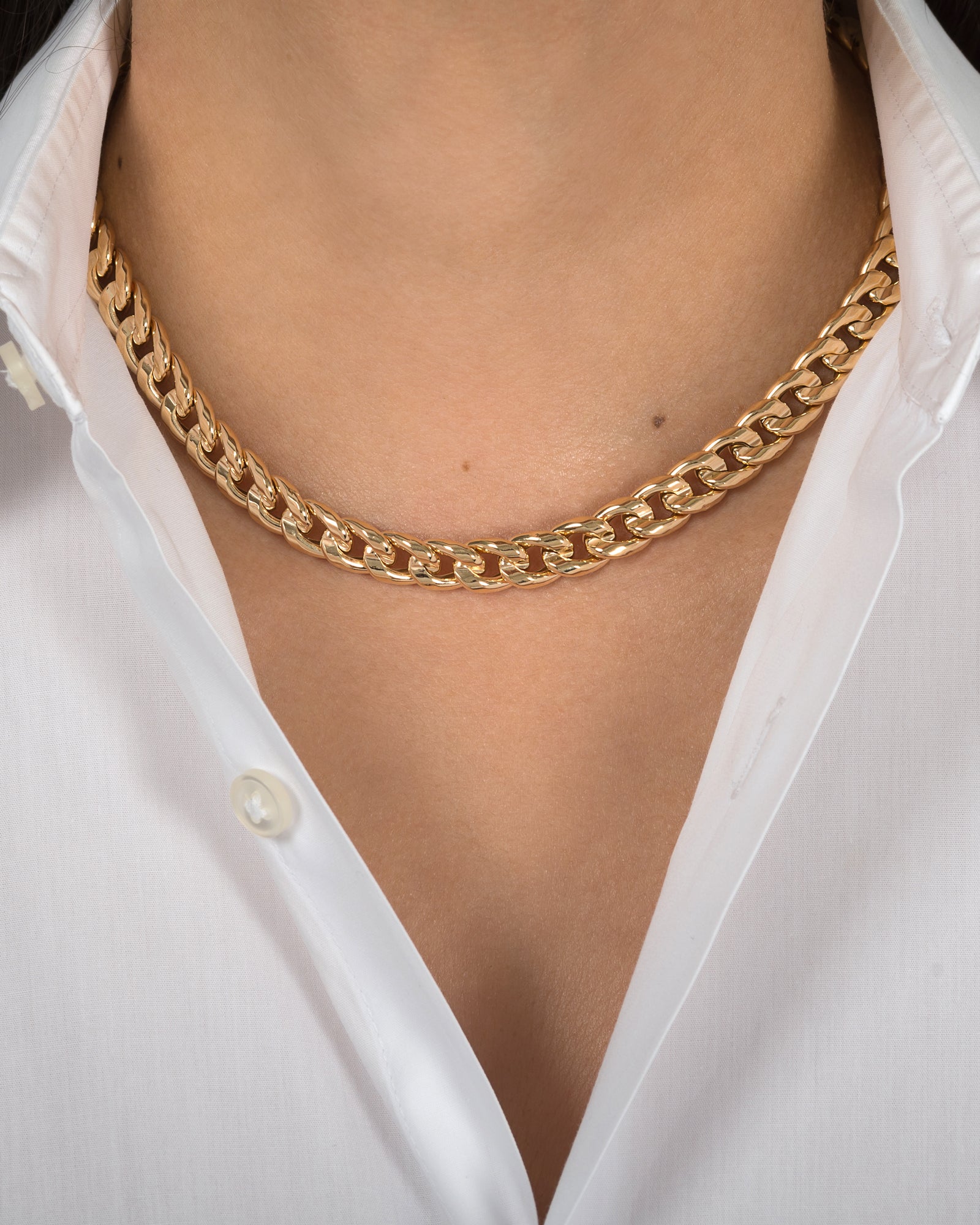 14K Extra Large Cuban Link Necklace - Zoe Lev Jewelry