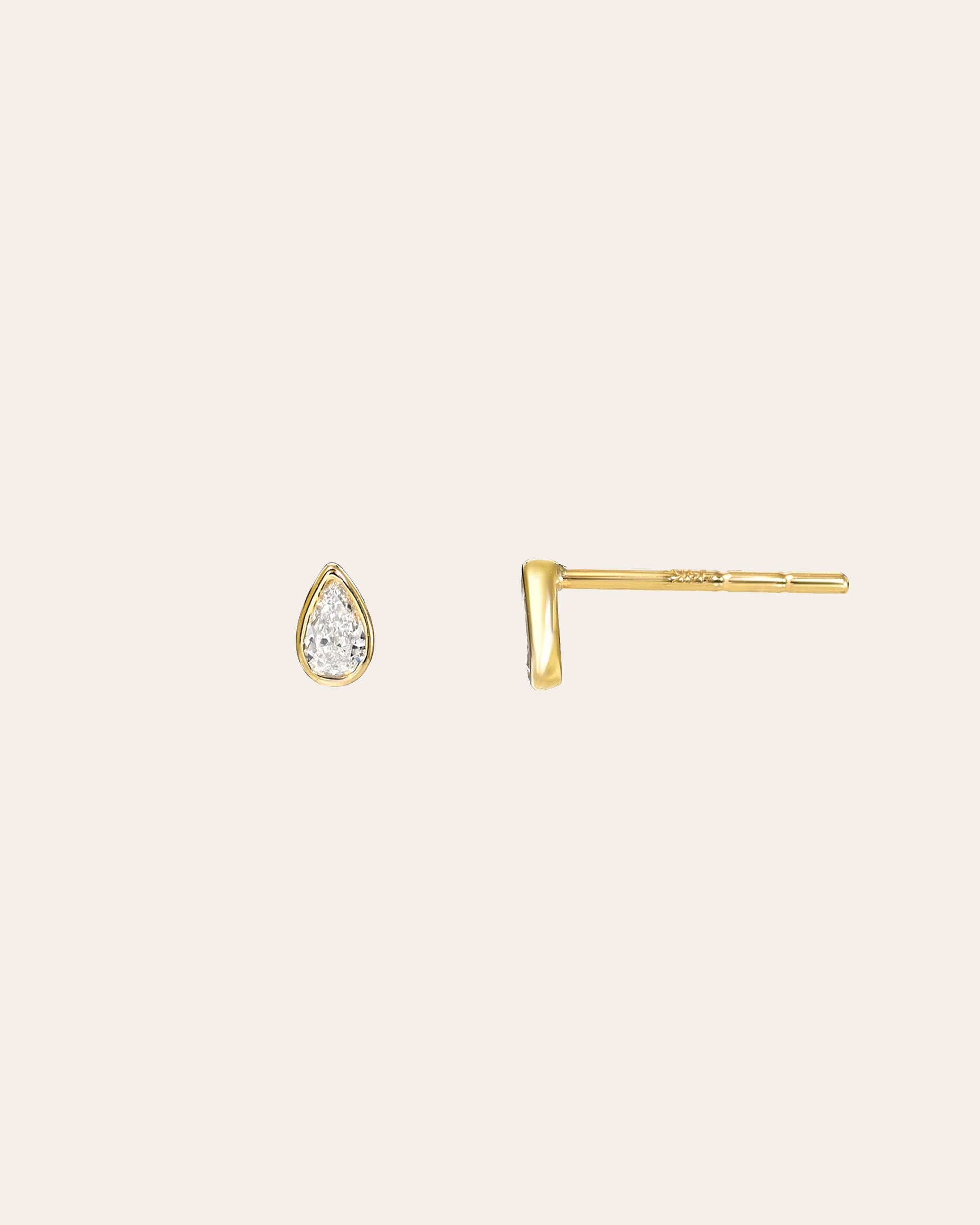 Diamond Toi et Moi Stud Earrings - Zoe Lev Jewelry