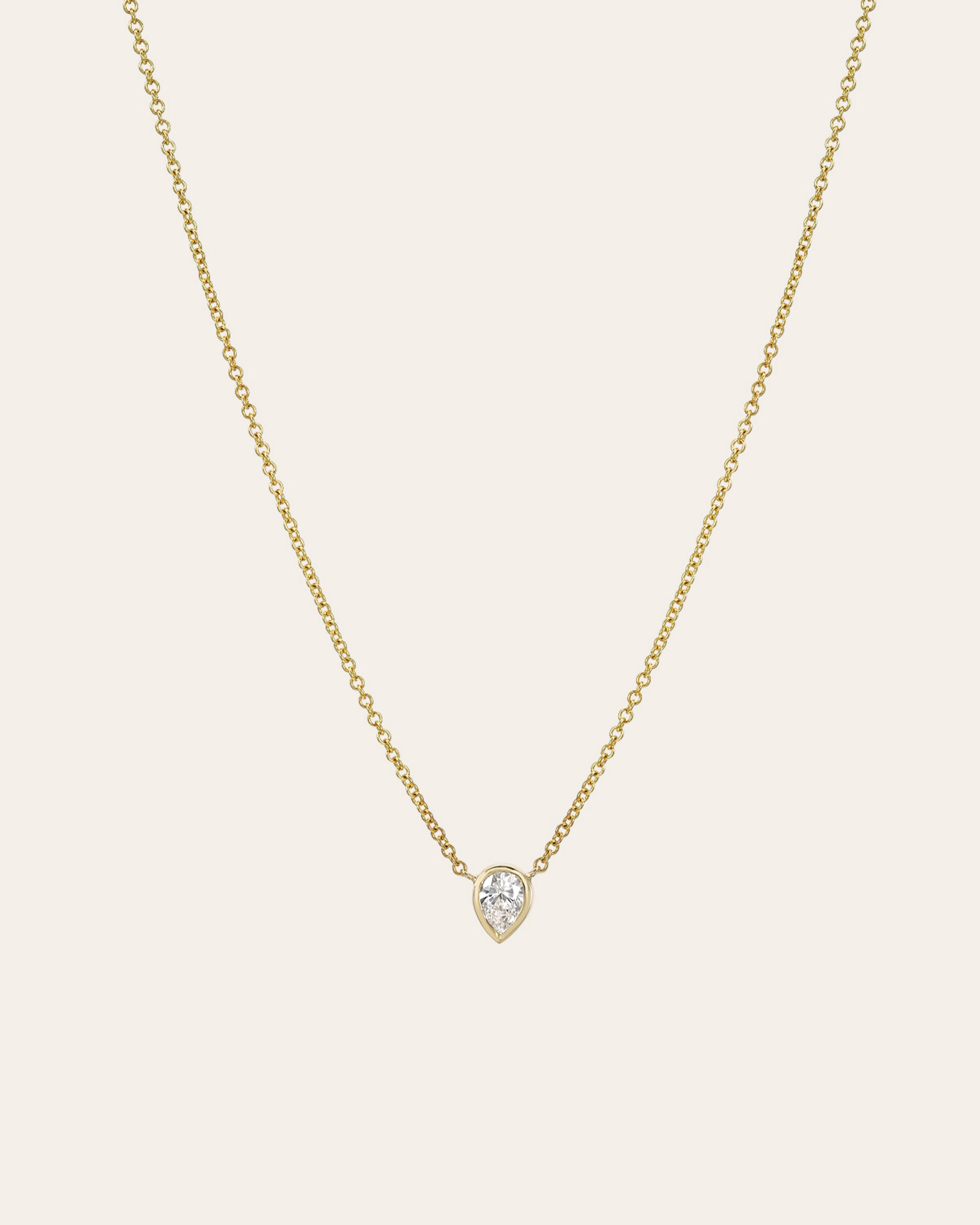 Tiny diamond gold on sale necklace