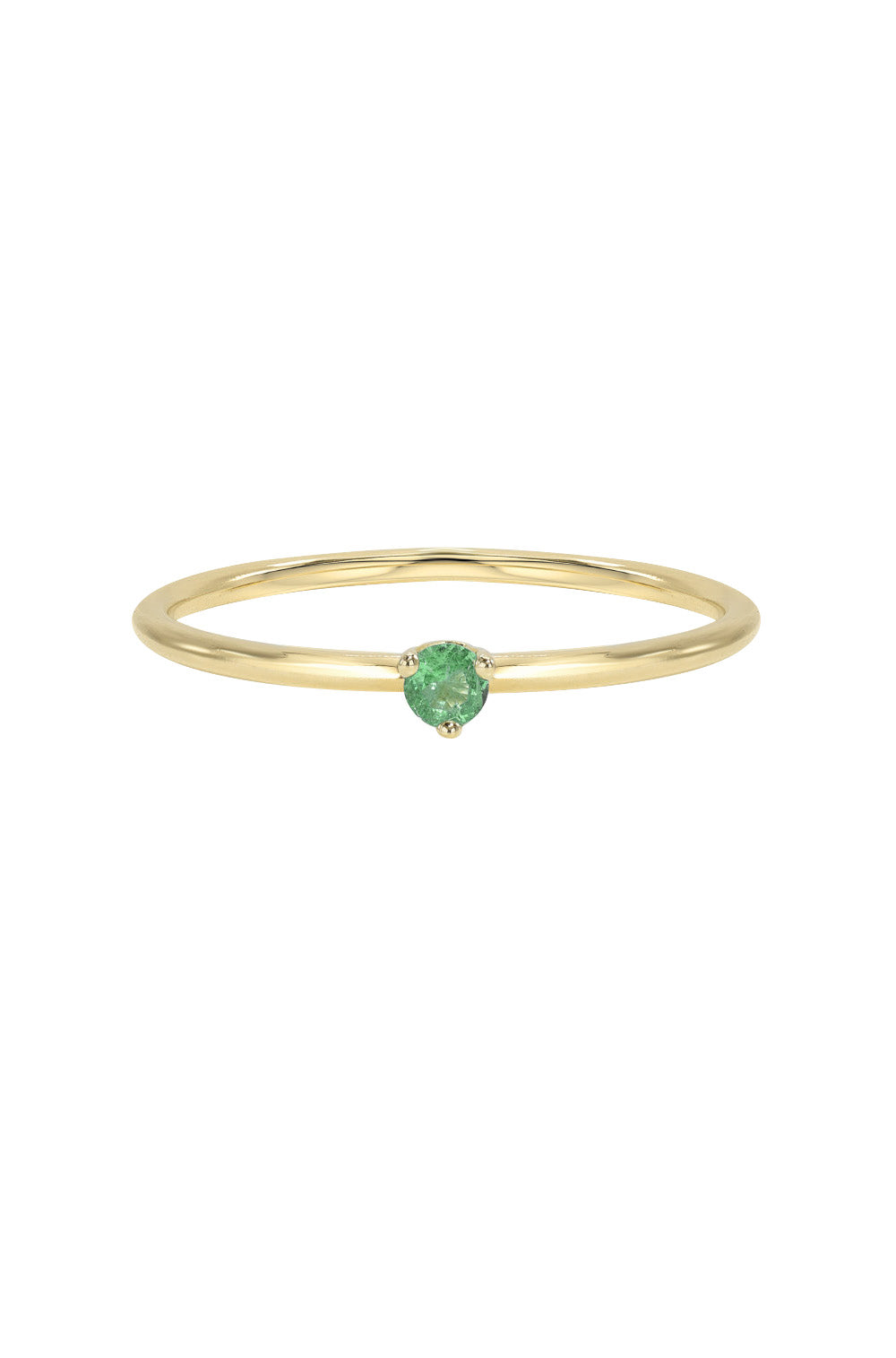 Image of 3 Prong Birthstone Ring