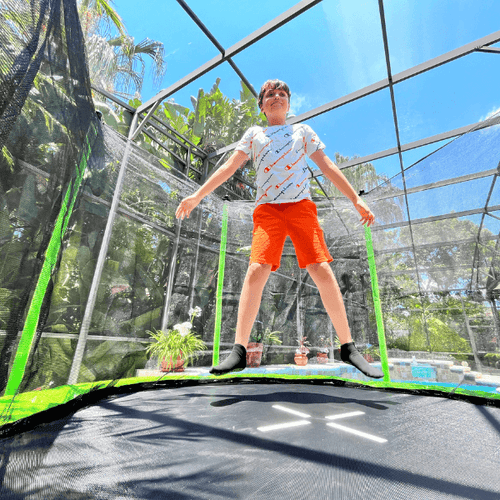 green trampoline