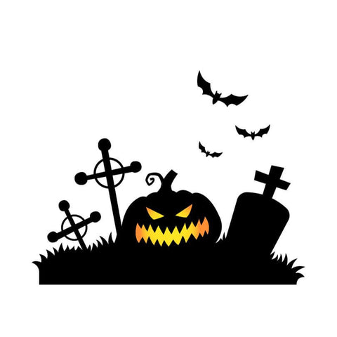 trampoline halloween decor
