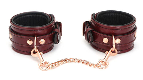 Wine Leather Cuffs