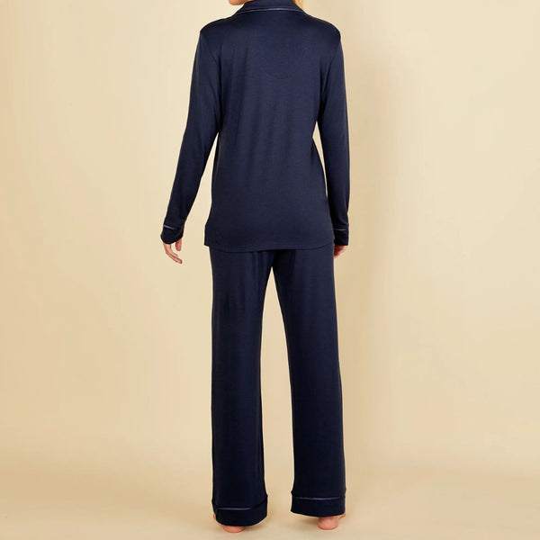 Bella Relaxed Long Sleeve Top & Pant - Navy/Navy