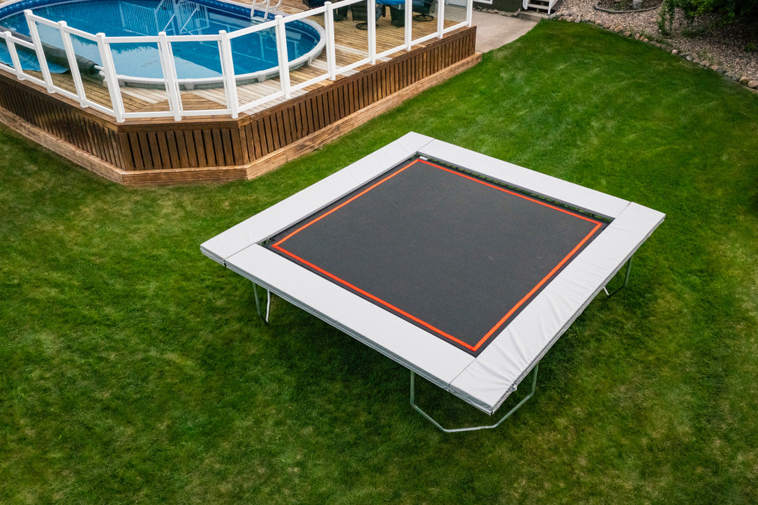 Square Trampoline birds eye view