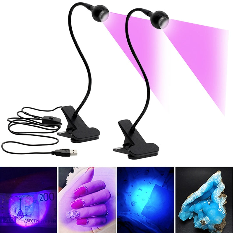 Led Ultraviolet Lights Lampe Uv Led Desk Lamp Mini Uv Gel Curing Light