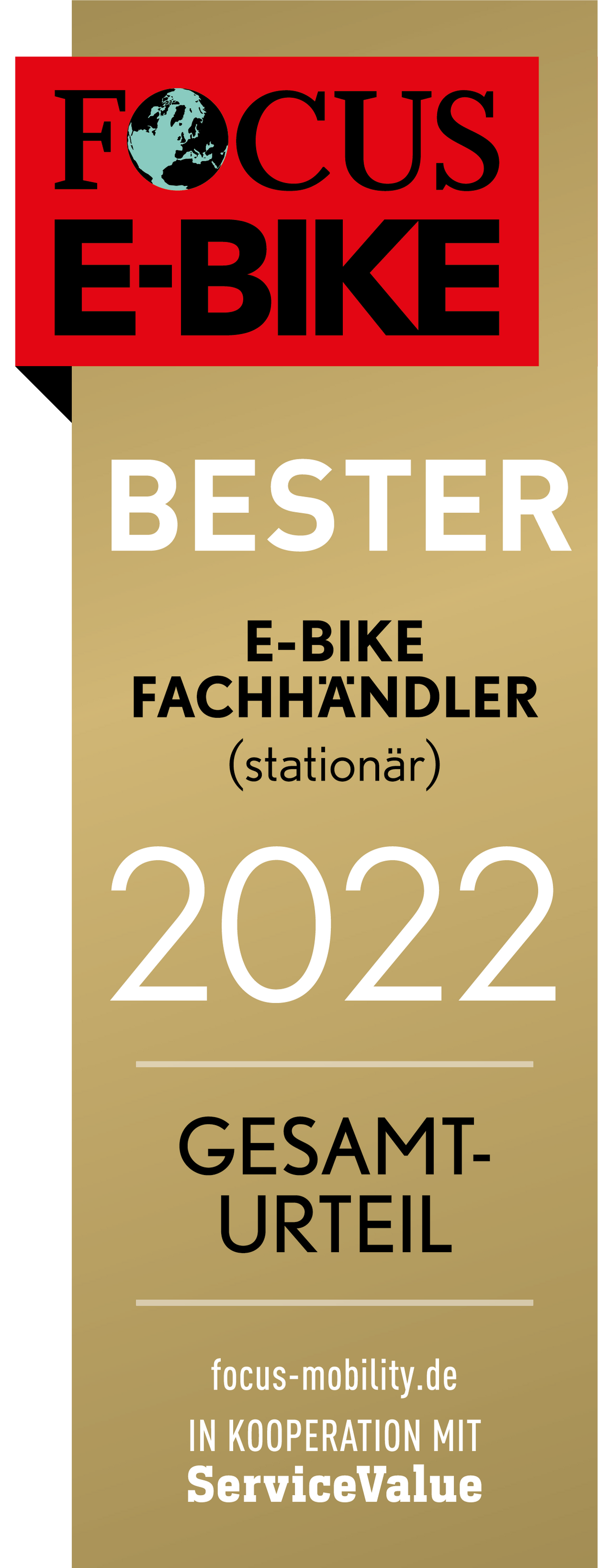 FOCUS E-BIKE: Bester E-Bike Fachhändler (stationär) 2022