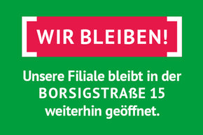 Filiale bleibt geöffnet