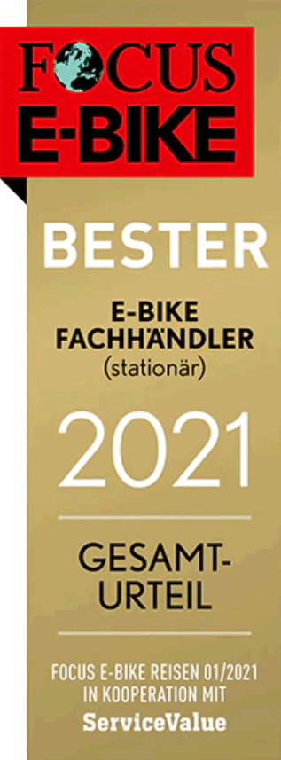 FOCUS E-BIKE: Bester E-Bike Fachhändler (stationär) 2021