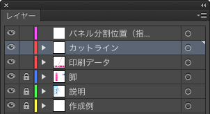 「カットライン」レイヤー