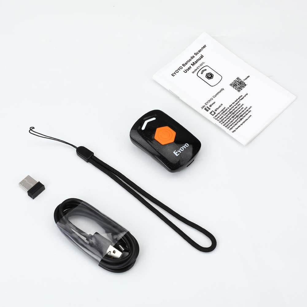 Eyoyo scanner EY-021L mini size pocket 1D laser barcode reader.9