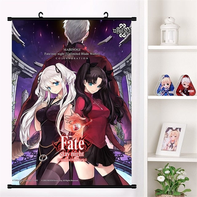 Fate Stay Night Scroll Mural Wall Posters Starlingmartofficial