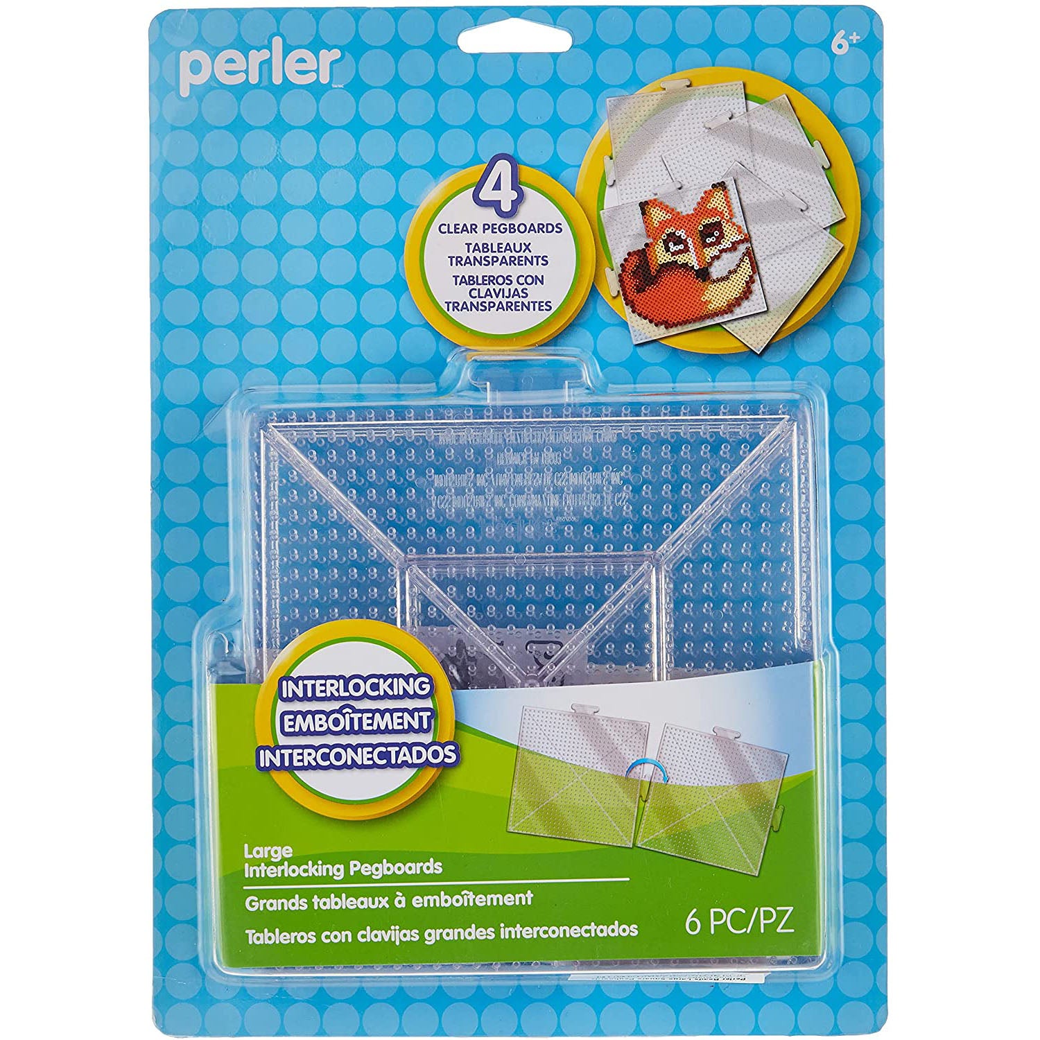 Perler Standard 4 Pack Pegboards