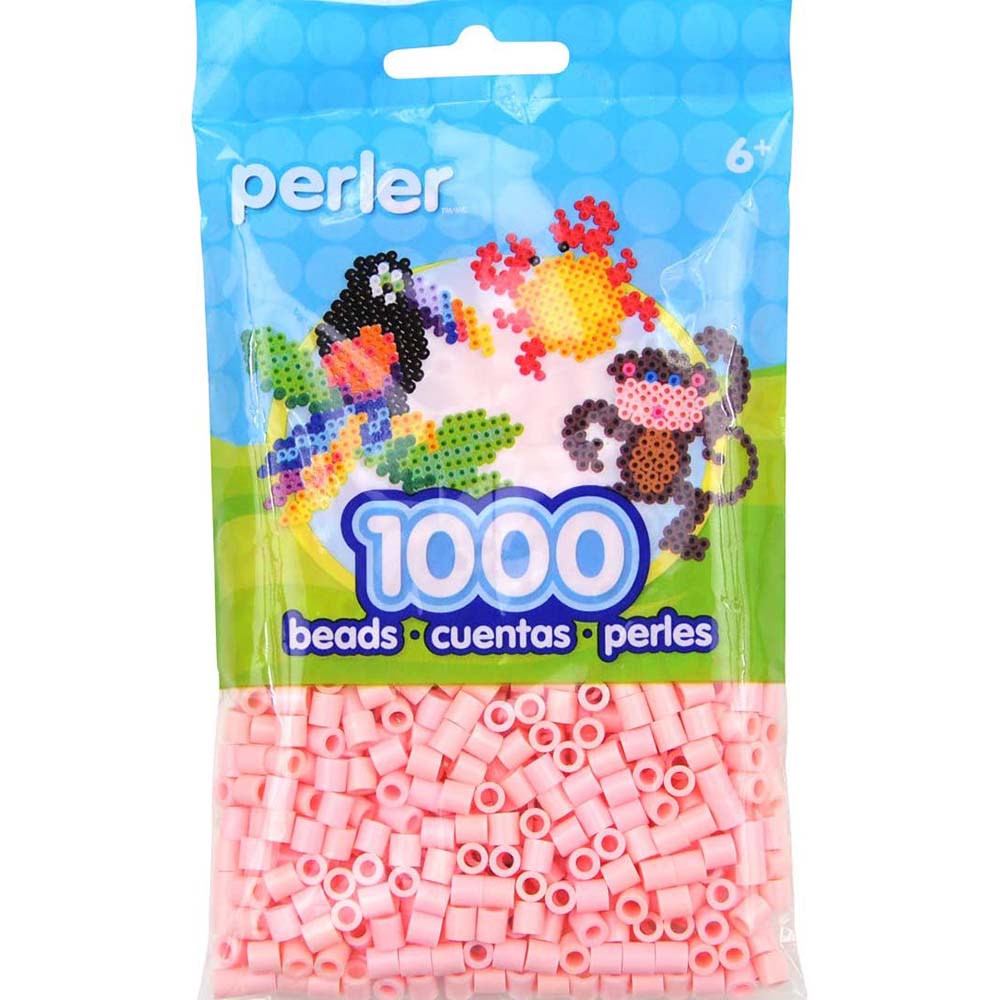 1000 Perler Standard Peach - Kandi Pad