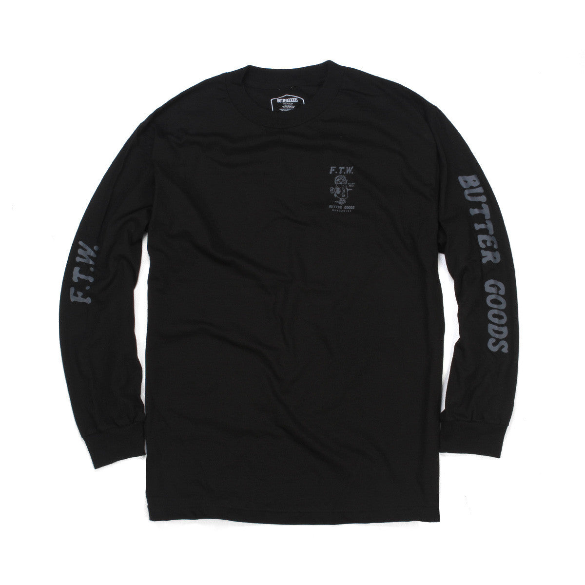 Butter Goods FTW Long Sleeve Tee - Black – PERMANENT