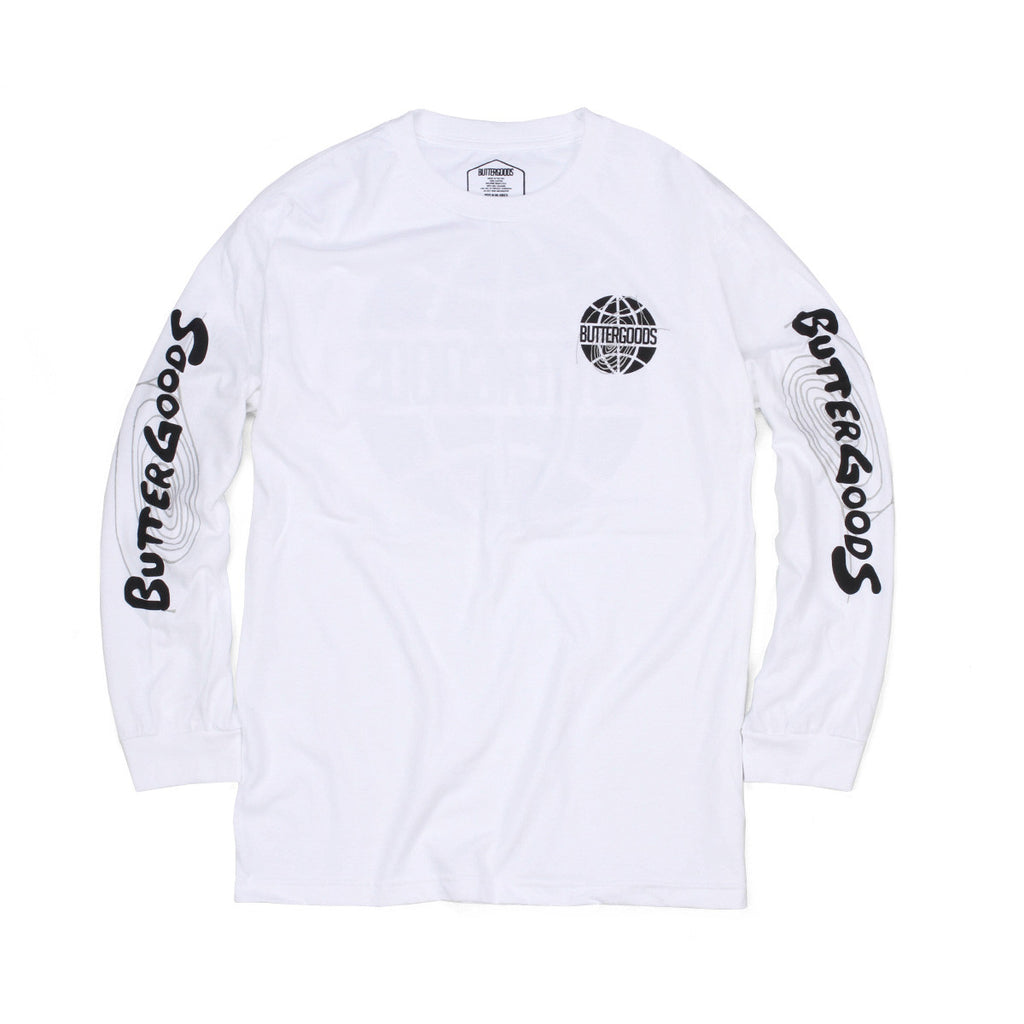Butter Goods Other Planes Long Sleeve Tee - White – PERMANENT