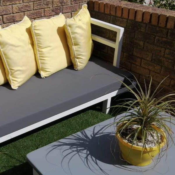 outdoor bench seat and back cushions