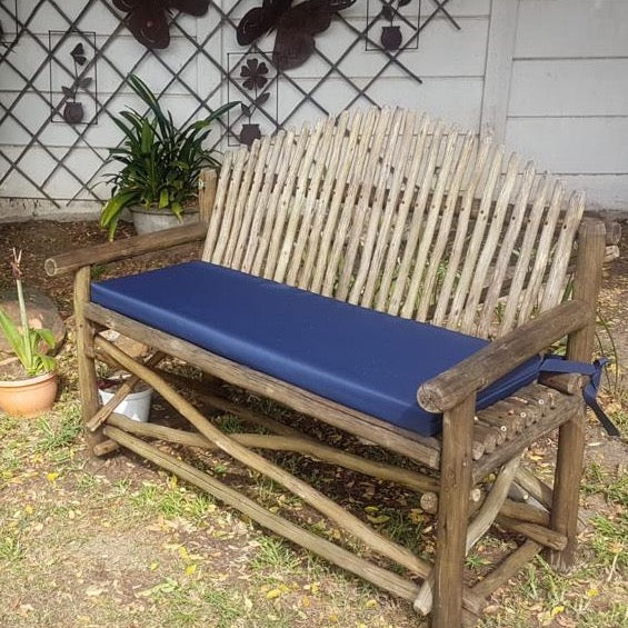 outdoor bench seat and back cushions