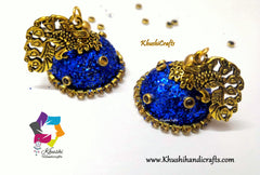 Peacock jhumkas