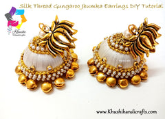 Silk thread Bridal designer jhumka earrings