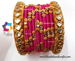 Silk Thread Designer Bridal Bangles