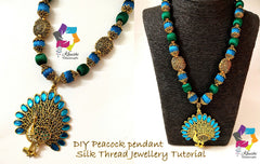 Peacock Silk thread Jewellery Tutorial
