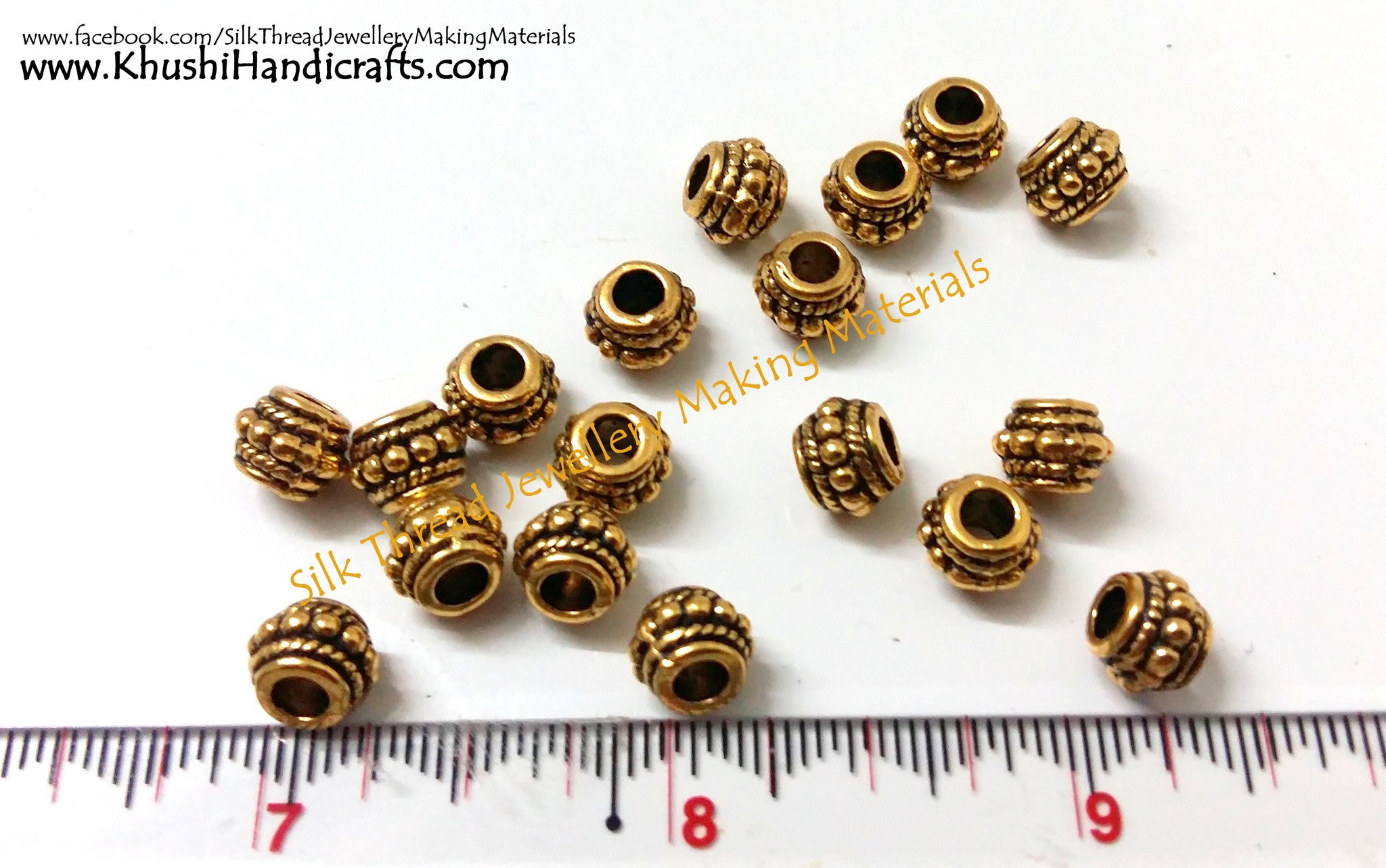 spacer beads gold