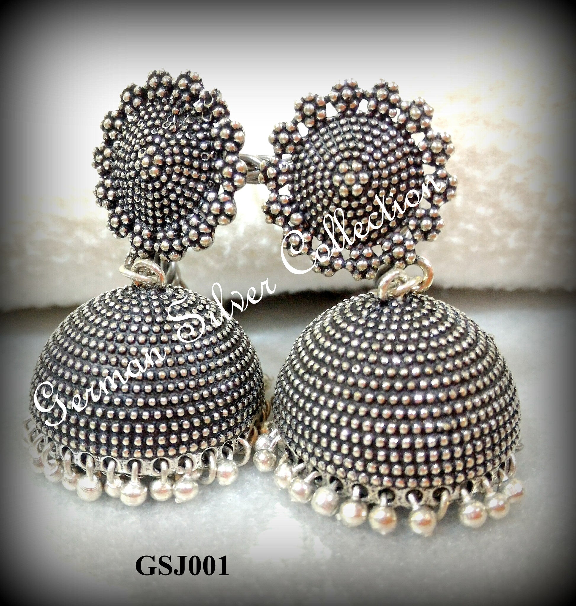 Buy Shanaya Oxidised Jhumkas | 92.5 Silver Oxidised Earrings Online – The  Amethyst Store