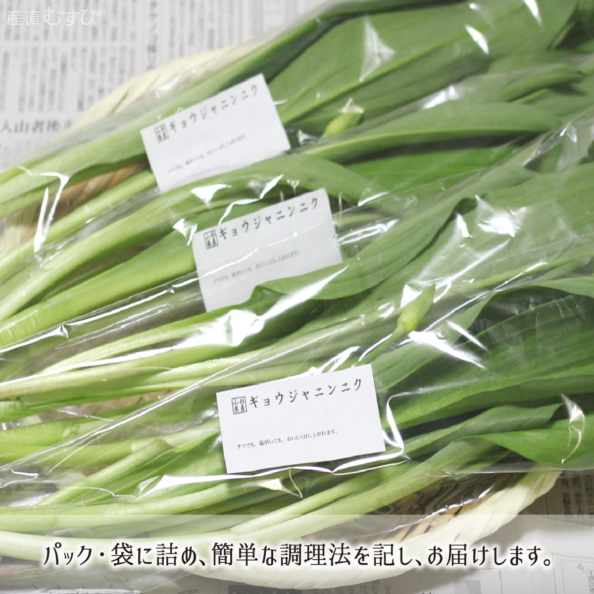 天然 行者にんにく 140g＋山菜3～5種 合計600～800g 山形県