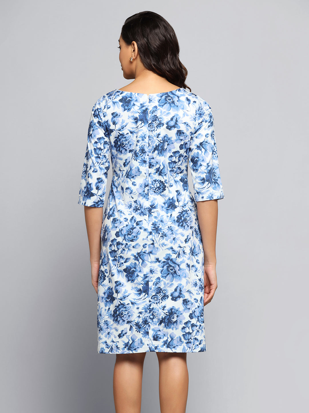 Cotton Printed Premsetu Sky Blue Women A Line Dress (PS331) at Rs 999/piece  in Surat