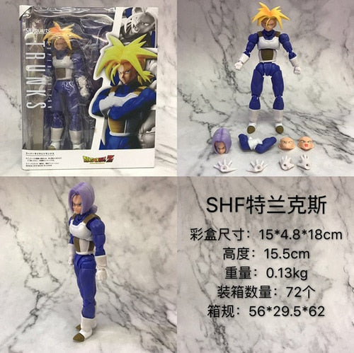 Dragon Ball Super Super Saiyan Zamasu Son Goku Vegeta IV Trunks Broli Majin Buu Frieza Shenron Movable Joints Figure Toys