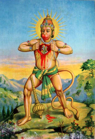 Cadeau d'hanuman à Rama