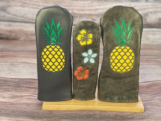 Custom Headcovers with Pineapple and flowers